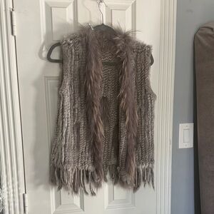 Fur Vest with Fringe